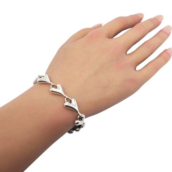 RLM Studio Sterling Silver Heart Link Bracelet #21030 - Picture 11 of 11